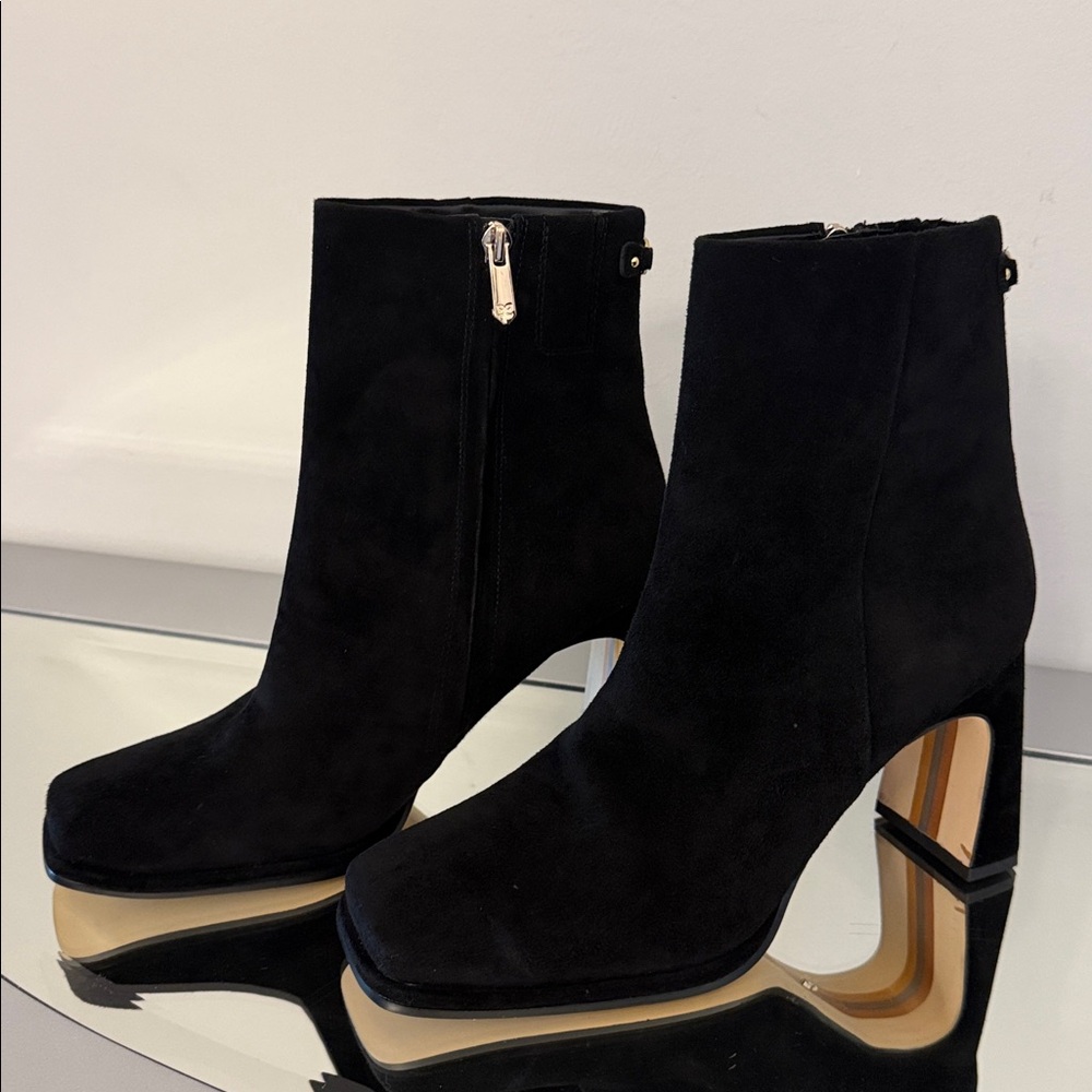 SAM EDELMAN Irie Black Suede Boots Women’s size 9 - Picture 7 of 16